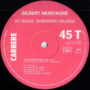 12inch Vinyl Single - Gilbert Montagné - Au Soleil - Robinson Crusoe