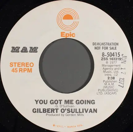 Gilbert O'Sullivan - You Got Me Going