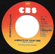 7inch Vinyl Single - Gilbert O'Sullivan - A Minute Of Your Time