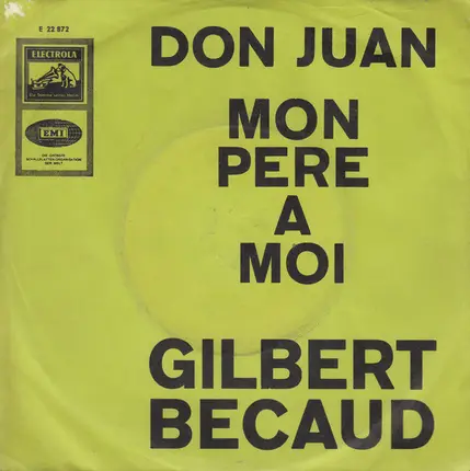 Gilbert Bécaud - Don Juan / Mon Pere A Moi