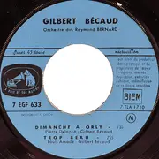 7inch Vinyl Single - Gilbert Bécaud - Dimanche À Orly - EP