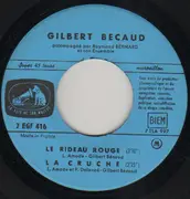 7inch Vinyl Single - Gilbert Bécaud - Le Rideau Rouge