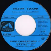 7inch Vinyl Single - Gilbert Bécaud - Quand L'Amour Est Mort - EP