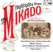 LP - Gilbert & Sullivan - D'Oyly Carte Opera Company - Highlights From The Mikado