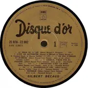LP - Gilbert Bécaud - Disque D'Or
