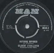 7'' - Gilbert O'Sullivan - Nothing Rhymed