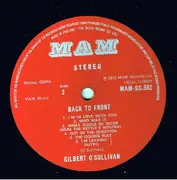 LP - Gilbert O'Sullivan - Back To Front