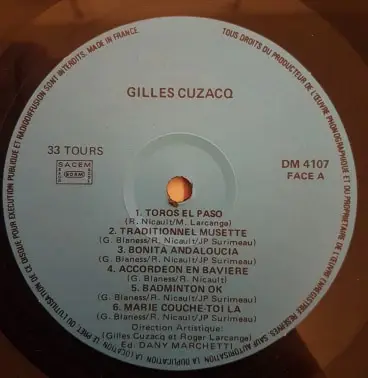 Gilles Cuzacq - Son Accordéon Sa Trompette Et Son Ensemble