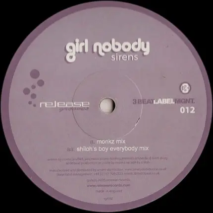 Girl Nobody - SIRENS
