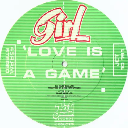 Girl - Love Is A Game