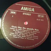 LP - Gisela May - Die Spezielle Note