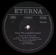 LP - Gisela May - Singt Brecht Weill