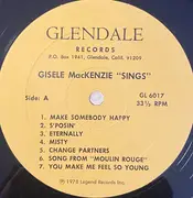 LP - Gisele MacKenzie - Gisele MacKenzie Sings