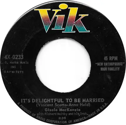 Gisele MacKenzie - The Star You Wished Upon Last Night