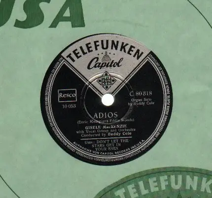 Gisele MacKenzie - Adios/ Don't Let The Stars Get In Your Eyes