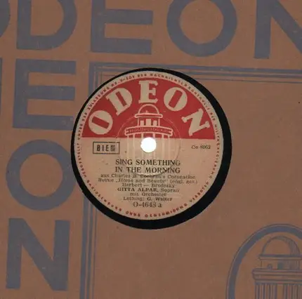 Gitta Alpar - Sing Something In The Morning/ No More