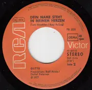 7'' - Gitte - Bye-Bye, Bel Ami
