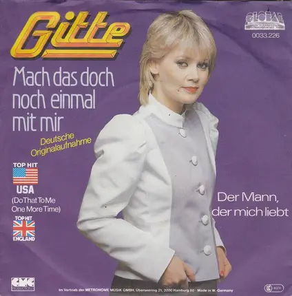 Gitte Hænning - Mach Das Doch Noch Einmal Mit Mir