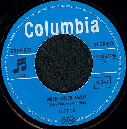 Gitte Hænning - Mini Oder Maxi