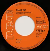 7inch Vinyl Single - Gitte Hænning - Shake Me / Ich Will Frei Sein