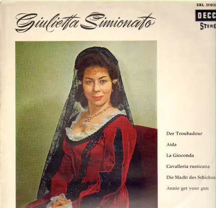 Giulietta Simionato - Der Troubadour, Aida, La Gioconda,..