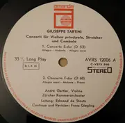 LP - Tartini - Concerto E-dur (D 53) / Concerto G-dur (D 83) / Concerto F-dur (D 68) / Concerto D-dur (D 24)