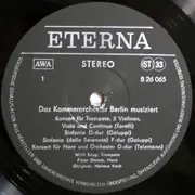 LP - Torelli / Galuppi / Telemann / Mozart - Das Kammerorchester Berlin musiziert - Black Labels