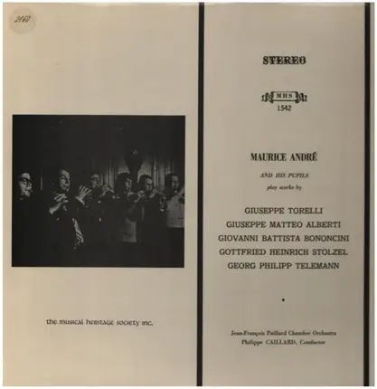 Giuseppe Torelli / Giuseppe Matteo Alberti / Telemann a.o. - Maurice André And His Pupils