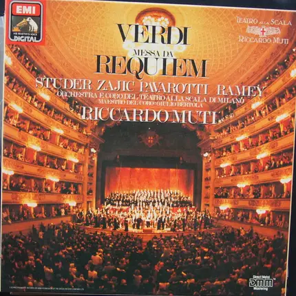 Giuseppe Verdi , Cheryl Studer • Dolora Zajick • Luciano Pavarotti • Samuel Ramey , Orchestra Del T - Messa Da Requiem