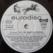 LP - Verdi - Die Macht Des Schicksals (Grosser Querschnitt)