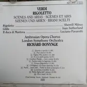 CD - Giuseppe Verdi , Luciano Pavarotti , Joan Sutherland , Sherrill Milnes , Richard Bonynge - Rigoletto - Scenes and Arias