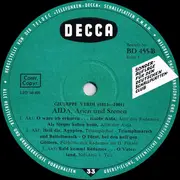 LP - Giuseppe Verdi , Various , Alberto Erede - Aida: Arien Und Szenen