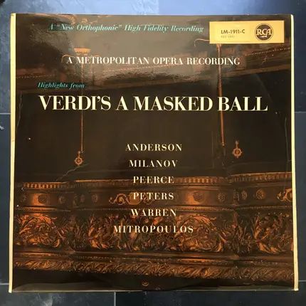 Verdi - Verdi's Masked Ball