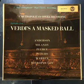 Giuseppe Verdi - Verdi's Masked Ball