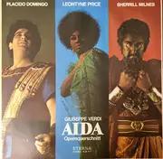 LP - Giuseppe Verdi/P. Domingo, L. Price, S. Milnes, London Symph. Orch. - Aida - Opernquerschnitt - black label