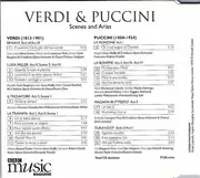 CD - Verdi / Puccini - Scenes & Arias