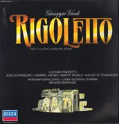 LP - Giuseppe Verdi - Rigoletto - Grosser Querschnitt in italienischer Sprache