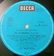 LP - Giuseppe Verdi - Der Troubadour - Auszüge