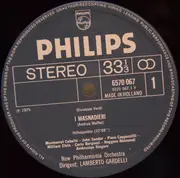 LP - Verdi - I Masnadieri (Auszüge)