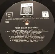 LP - Verdi - Four Great Baritones