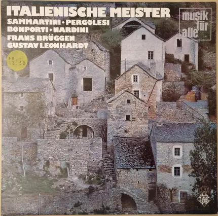 Sammartini • Pergolesi • Bonporti • Nardini - Italienische Meister Zwischen Barock Und Klassik