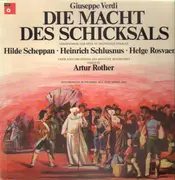 LP - Giuseppe Verdi - Die Macht des Schicksals,, Artur Rother, Hilde Scheppan