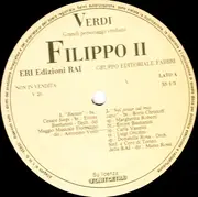 LP - Giuseppe Verdi - Verdi: Edizioni Rai 26 - Dal Don Carlos Filippo II