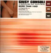 Giusy Consoli & Marcolino Feat. Dania Mode - MORE THAN I HAD
