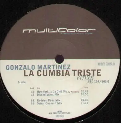 Gonzalo Martinez - La Cumbia Triste - Remixes