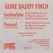 7inch Vinyl Single - Gone Daddy Finch - Sunshine Sister / Postcard