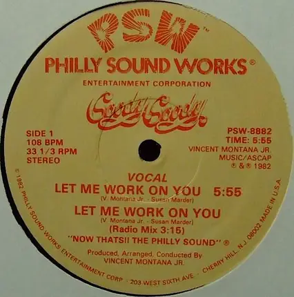 Goody Goody - Let Me Work On You