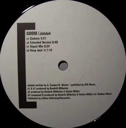 Goom - Jabdah / Keep Doin' It