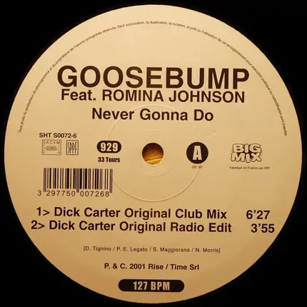 Goosebump - Never Gonna Do