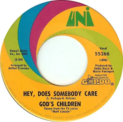 God's Children - Hey, Does Somebody Care